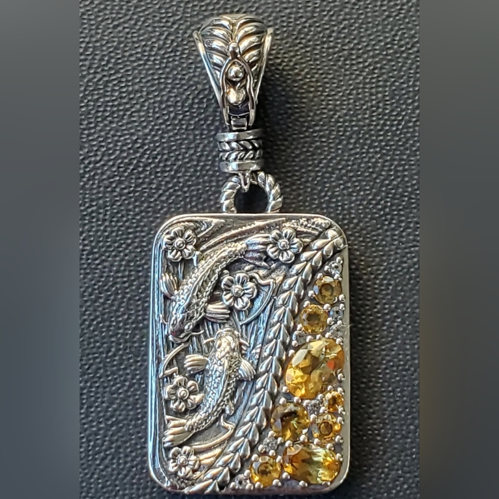 John Hardy Jai Sterling Enhancer Pendant